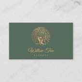 Willow Tree of Life Coach、セラピー、心理学者B 名刺 (正面)