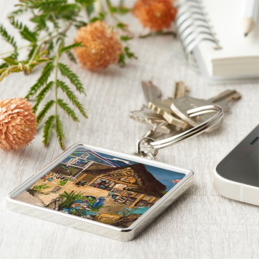 Willowcatdesign著「Mojito's at Dusk」 キーホルダー (側面)