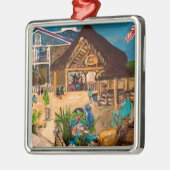 Willowcatdesign著「Mojito's at Dusk」 メタルオーナメント (左)