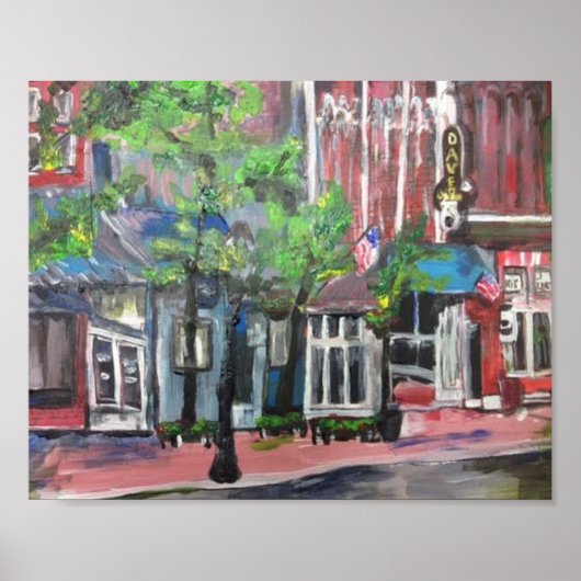 Willowcatdesigns著「Downtown Willouby, Ohio」 ポスター (正面)