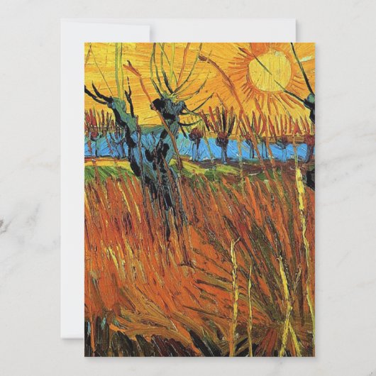 Willows at Sunset by Vincent van ゴッホ. (裏面)