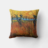 Willows at Sunset by Vincent van ゴッホ. クッション (裏面)