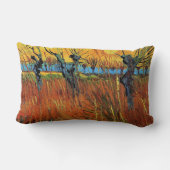 Willows at Sunset by Vincent van ゴッホ. ランバークッション (裏面)