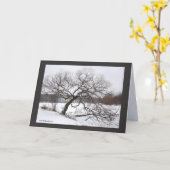 Willow's Winter女性 カード (黄色い花)