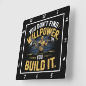 Willpowerのビルドが見つからない スクエア壁時計 (傾斜)