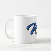 Willy Vorname Name blue Tasse Kaffeetasse コーヒーマグカップ (左)
