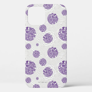 Willy Wonkaロゴのグラサイケデリックフィック iPhone 12ケース