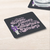 Willy Wonka – 音楽メーカー、夢の夢 スクエアペーパーコースター (アングル)