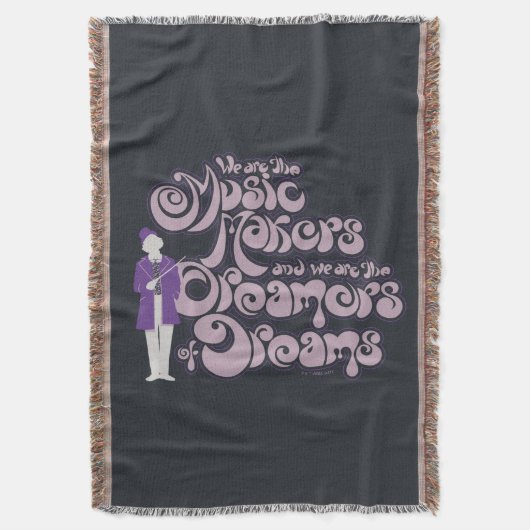 Willy Wonka – 音楽メーカー、夢の夢 スローブランケット (正面縦)