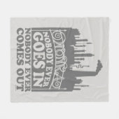 Willy Wonka Factory - Nobody Ever Goes In フリースブランケット (正面(横))