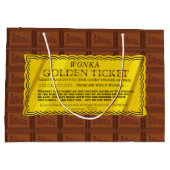 Willy Wonka Golden Ticket ラージペーパーバッグ (裏面)