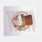 Willy Wonka in Wonkavision Goggles フリースブランケット (正面(横))