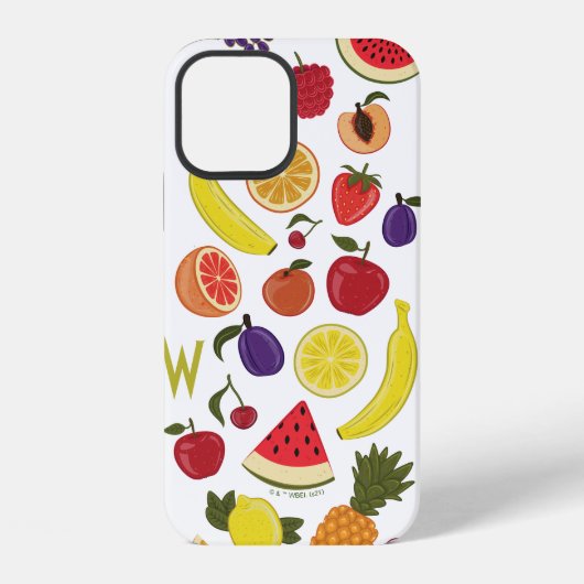 Willy Wonka Lickable Wallpaper Pattern iPhoneケース (裏面)