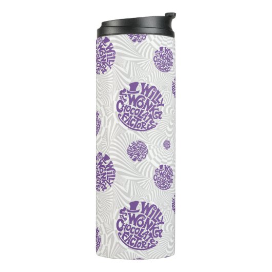 Willy Wonka Logo Psychedelic Graphic タンブラー (回転左)