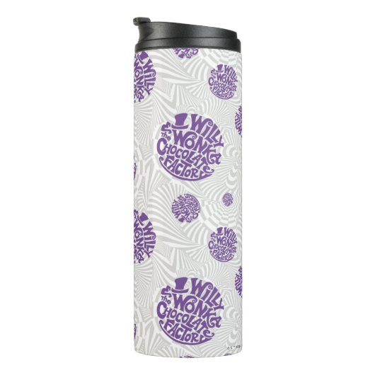 Willy Wonka Logo Psychedelic Graphic タンブラー (回転右)