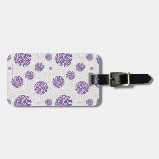 Willy Wonka Logo Psychedelic Graphic ラゲッジタグ (正面横)