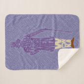 Willy Wonka Quote Silhouette シェルパブランケット (正面(横))