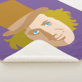 Willy Wonka Stenciled Face Graphic シェルパブランケット (3/4)