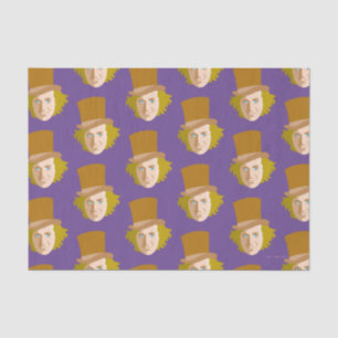 Willy Wonka Stenciled Face Graphic 薄葉紙