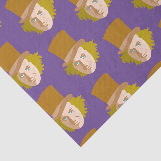 Willy Wonka Stenciled Face Graphic 薄葉紙 (詳細)