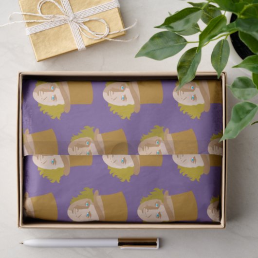 Willy Wonka Stenciled Face Graphic 薄葉紙 (ギフト)