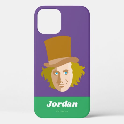 Willy Wonka Stenciled Face Graphic Case-Mate iPhoneケース (裏面)
