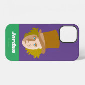 Willy Wonka Stenciled Face Graphic iPhoneケース (裏面横)