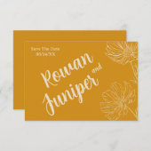 Willy Yours 素朴 Boho Wedding Save the Date セーブザデート (正面/裏面)