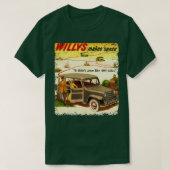Willysトラック4x4ワゴン  tシャツ (デザイン正面)