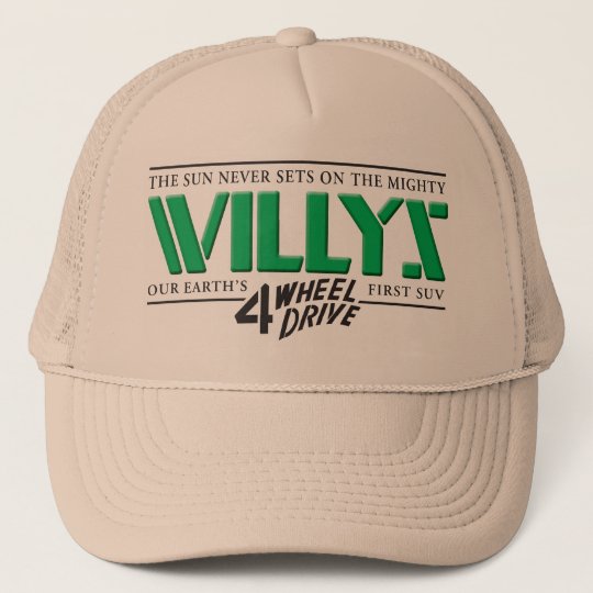 Willys 4wdの緑の帽子 キャップ Zazzle Co Jp