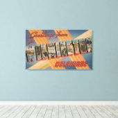 Wilmington,デラウェア – ラージレターシーン2 キャンバスプリント (インサイチュ (ウッドフロア))