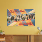 Wilmington,デラウェア – ラージレターシーン2 キャンバスプリント (インサイチュ (リビング))