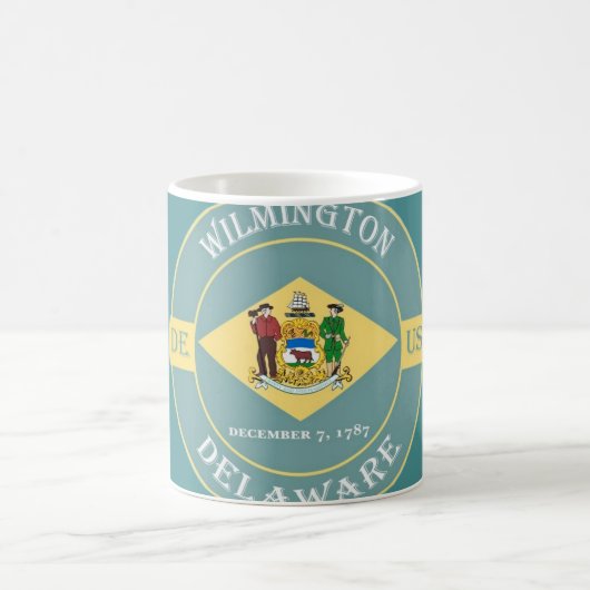 Wilmington Delaware Vintage Mug コーヒーマグカップ (中央)