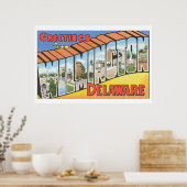 Wilmington Delaware_Vintage Travelからの挨拶 ポスター (キッチン)