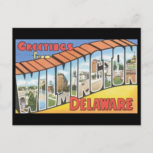 Wilmington Delaware_Vintage Travelからの挨拶 ポストカード (正面)
