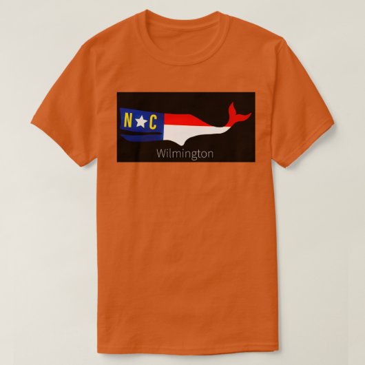 Wilmington whale tシャツ (デザイン正面)
