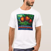 Wilshireのカシの谷間のAppleの木枠のラベル Tシャツ (正面)