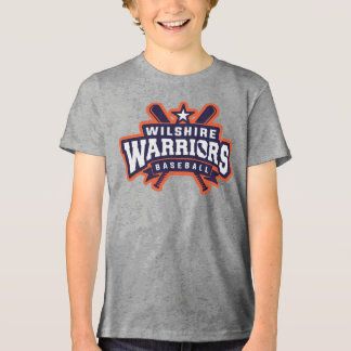 Wilshire Warriorsベースボールリーグのロゴ トライブレンドＴシャツ
