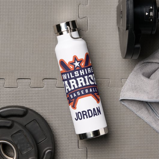 Wilshire Warriors Baseball League Logo ウォーターボトル (ジム)