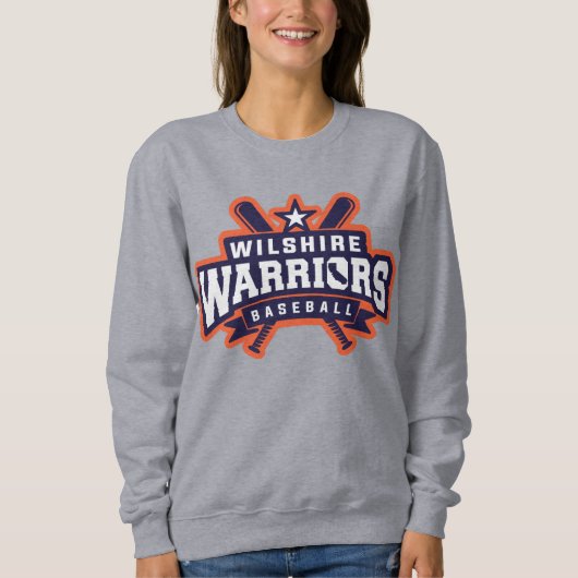 Wilshire Warriors Baseball League Logo スウェットシャツ (正面)