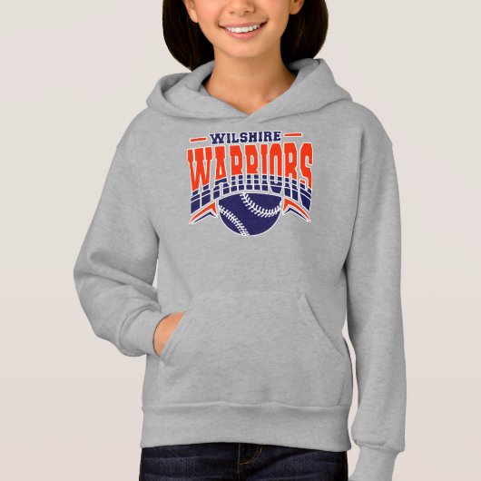 Wilshire Warriors Navy Baseball Logo (正面)