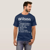 WILSON定義名パーソナライズされたギフおもしろいト Tシャツ (正面フル)