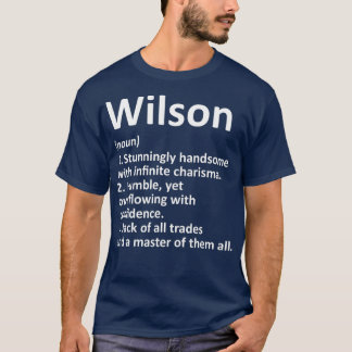 WILSON定義名パーソナライズされたギフおもしろいト Tシャツ