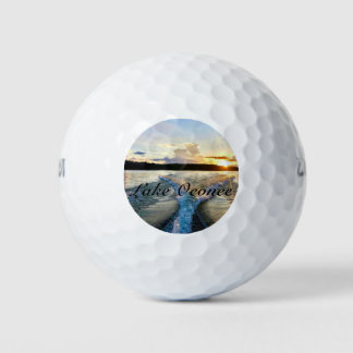 Wilson 500 Golf Ball with Lake Oconeeフォトデザイン ゴルフボール