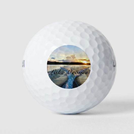 Wilson 500 Golf Ball with Lake Oconeeフォトデザイン ゴルフボール (正面)