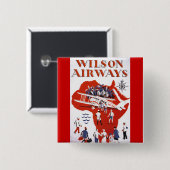 Wilson Airways ~アフリカ 缶バッジ (正面&裏面)