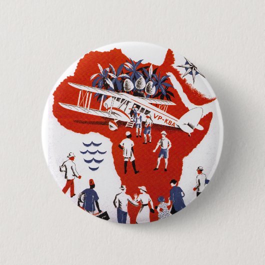 Wilson Airways ～アフリカ 缶バッジ (正面)