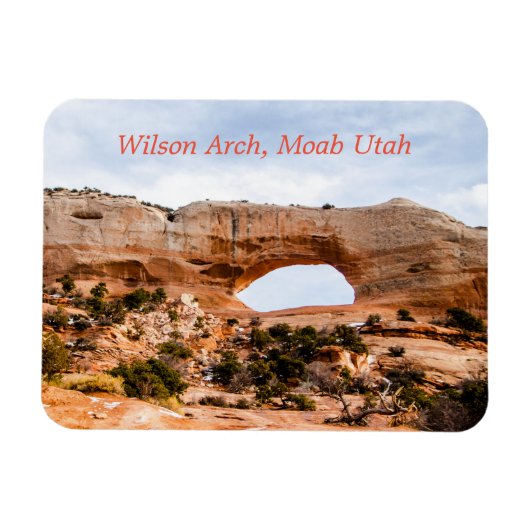 Wilson Arch, Moab Utahフレキシブルフォトマグネット マグネット (横)
