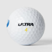 Wilson Golf Ball with flag of Seoul, South Korea ゴルフボール (ロゴ)