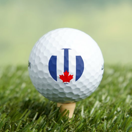 Wilson Golf Ball with flag of Toronto ゴルフボール (インサイチュ 木)